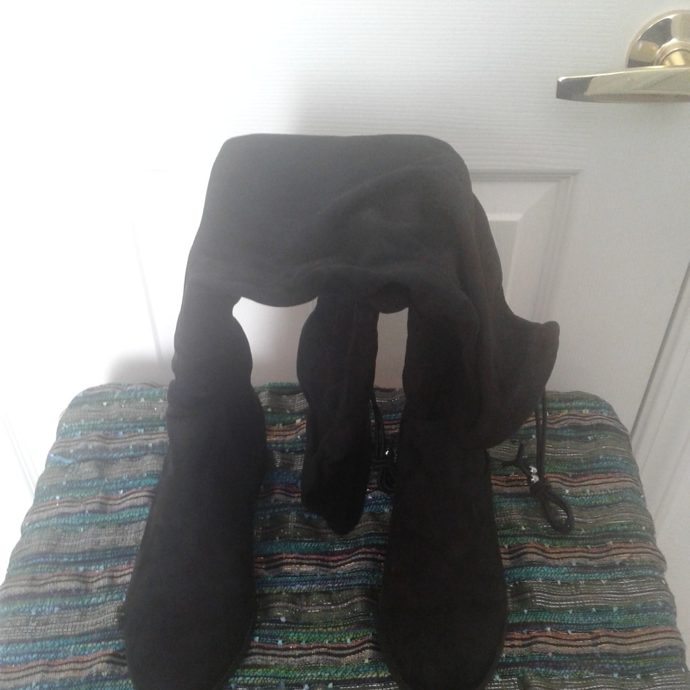 Faux Suede Over-The-Knee Boots